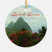 Saint Lucia Pitons Ornament (Voorkant)