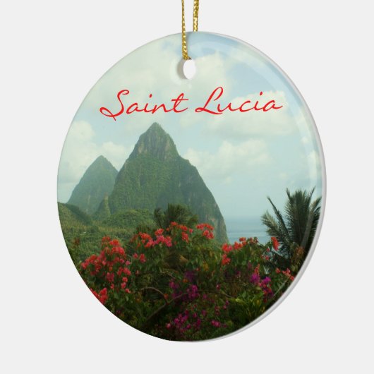 Saint Lucia Pitons Ornament (Links)