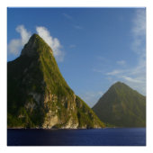 Saint Lucia Pitons Perfect Poster (Voorkant)