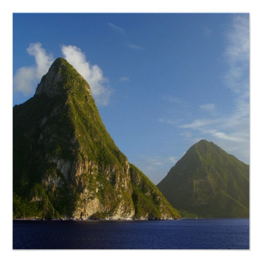 Saint Lucia Pitons Perfect Poster (Voorkant)