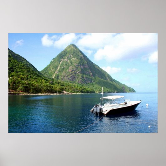 Saint Lucia Pitons Poster (Voorkant)