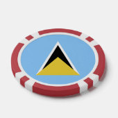 Saint Lucia Poker Chips (Enkel)