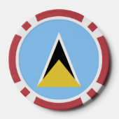 Saint Lucia Poker Chips (Achterkant)