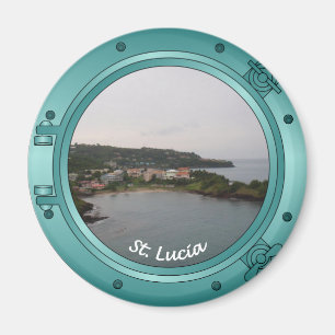 Saint Lucia Porthole Magneet