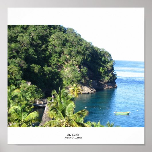 Saint Lucia Poster (Voorkant)