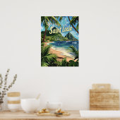 Saint Lucia Poster (Keuken)