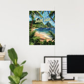 Saint Lucia Poster (Thuiskantoor)