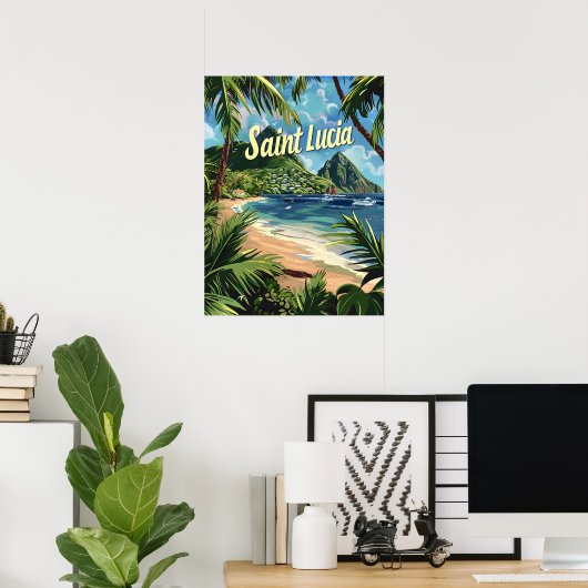 Saint Lucia Poster (Thuiskantoor)
