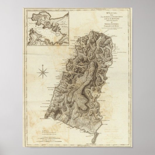 Saint Lucia Poster (Voorkant)