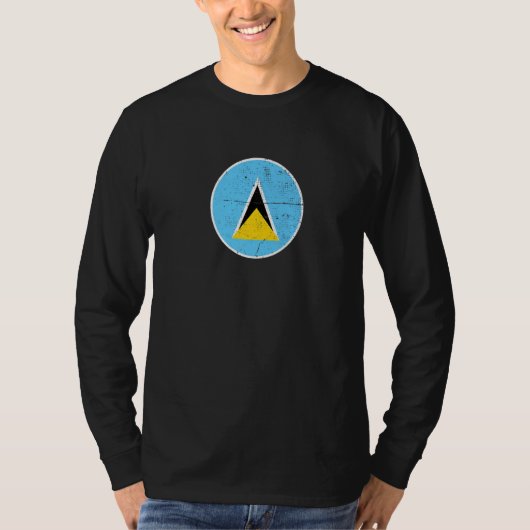 Saint Lucia Proud Saint Lucian Flag  1 T-shirt (Voorkant)