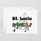 Saint Lucia Rocks Briefkaart (Voorkant / Achterkant)