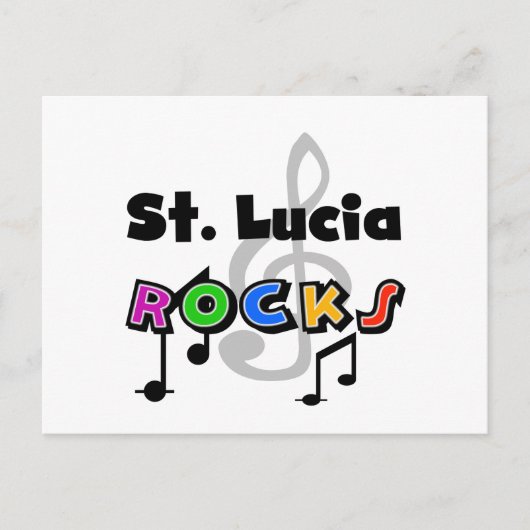 Saint Lucia Rocks Briefkaart (Voorkant)