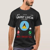 Saint Lucia roept T-shirt (Voorkant)