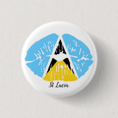 Saint Lucia Ronde Button 3,2 Cm (Voorkant)
