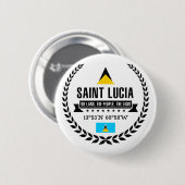 Saint Lucia Ronde Button 5,7 Cm (Voorkant /achterkant)
