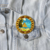 Saint Lucia Ronde Button 7,6 Cm (In situ)