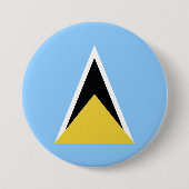 Saint Lucia Ronde Button 7,6 Cm (Voorkant)