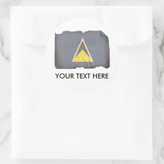 SAINT LUCIA RONDE STICKER (Tas)