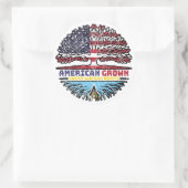 Saint Lucia Saint Lucian American USA Tree Roots Ronde Sticker (Tas)