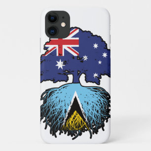 Saint Lucia Saint Lucian Australian Tree Case-Mate iPhone Case