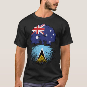 Saint Lucia Saint Lucian Australian Tree T-shirt