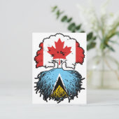 Saint Lucia Saint Lucian Canadian Canada Tree Root Briefkaart (Staand voorkant)