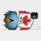 Saint Lucia Saint Lucian Canadian Canada Tree Root Case-Mate iPhone Case (Achterkant (horizontaal))