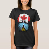 Saint Lucia Saint Lucian Canadian Canada Tree Root T-shirt (Voorkant)