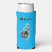 Saint Lucia Seltzer Blikjeskoeler (Seltzer Voorkant)