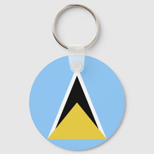 Saint Lucia Sleutelhanger (Achterkant)