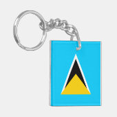 Saint Lucia Sleutelhanger (Voorkant Links)