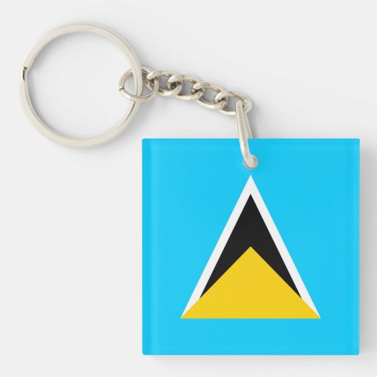 Saint Lucia Sleutelhanger (Voorkant)