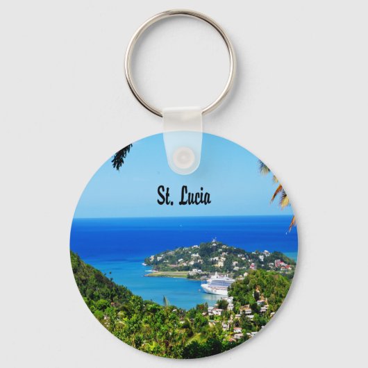 Saint Lucia Sleutelhanger (Voorkant)