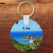Saint Lucia Sleutelhanger (Voorkant)