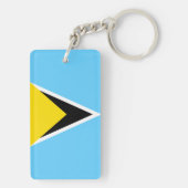 Saint Lucia Sleutelhanger (achterkant)
