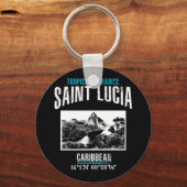 Saint Lucia Sleutelhanger (Voorkant)