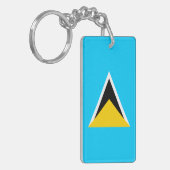 Saint Lucia Sleutelhanger (Voorkant Links)
