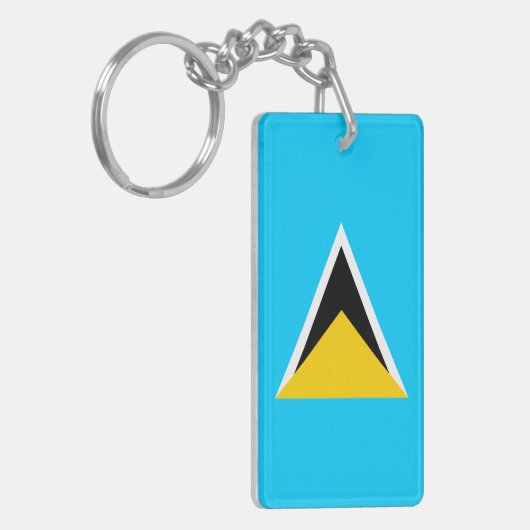 Saint Lucia Sleutelhanger (Voorkant Links)
