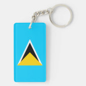 Saint Lucia Sleutelhanger (achterkant)