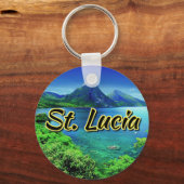 Saint Lucia Sleutelhanger (Voorkant)