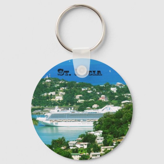 Saint Lucia Sleutelhanger (Voorkant)