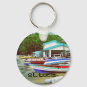 Saint Lucia Sleutelhanger (Voorkant)