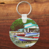 Saint Lucia Sleutelhanger (Voorkant)