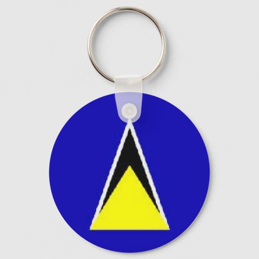 Saint Lucia Sleutelhanger (Voorkant)