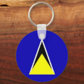 Saint Lucia Sleutelhanger (Voorkant)