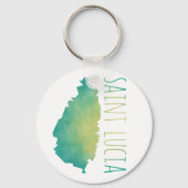 Saint Lucia Sleutelhanger (Voorkant)