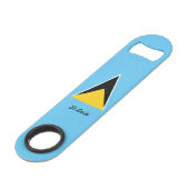 Saint Lucia Speed Flessenopener (Voorkant Gekanteld)