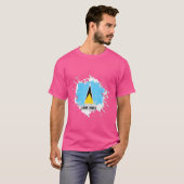 Saint Lucia Splash T-shirt (Voorkant volledig)