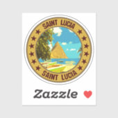 Saint Lucia Sticker (Vel)