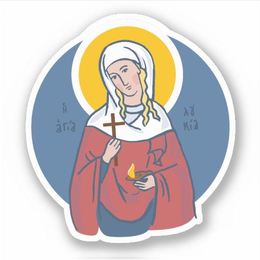 Saint Lucia Sticker (Voorkant)